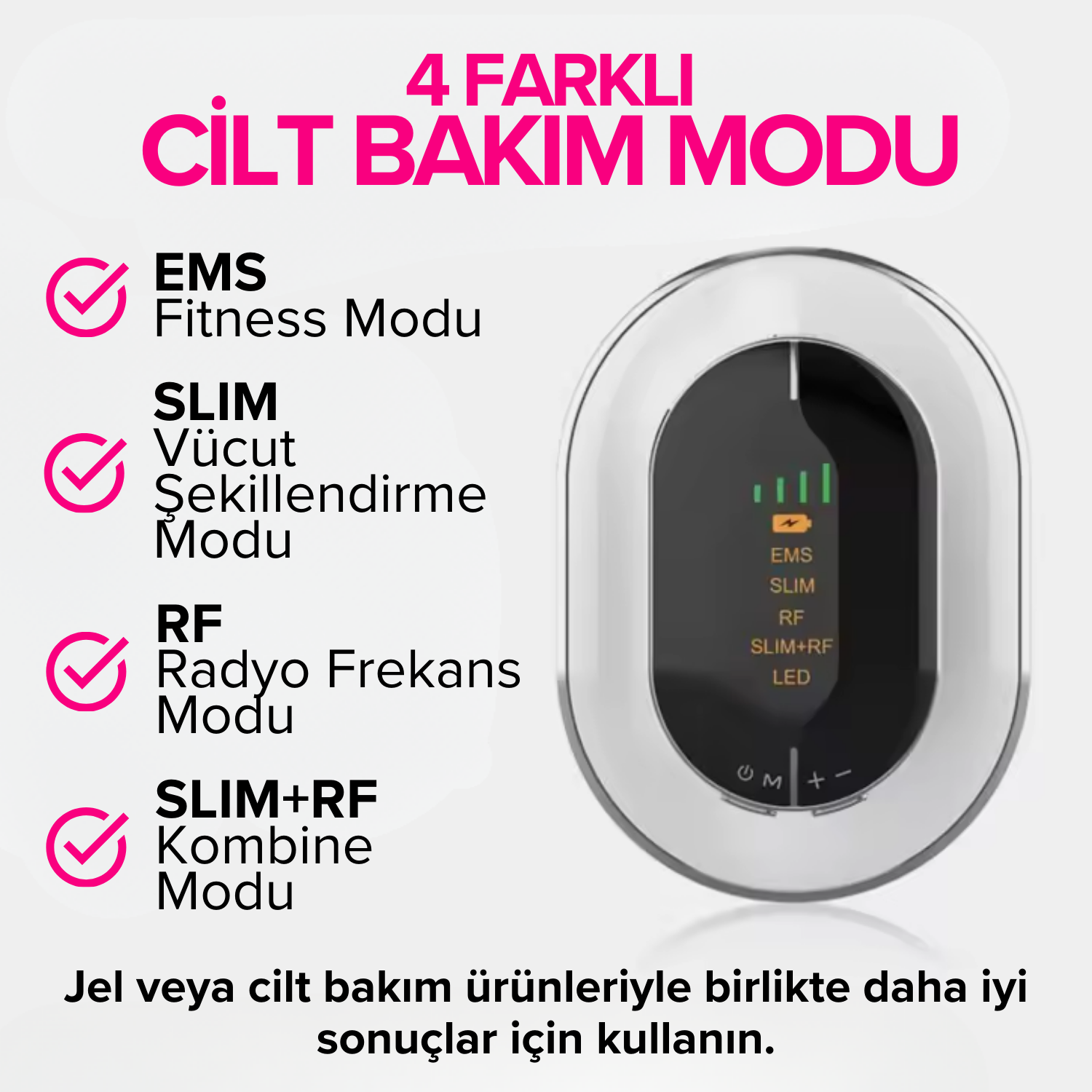 Body EMS RF Selülit Giderici ve Sıkılaştırıcı Vücut Masaj Cihazı