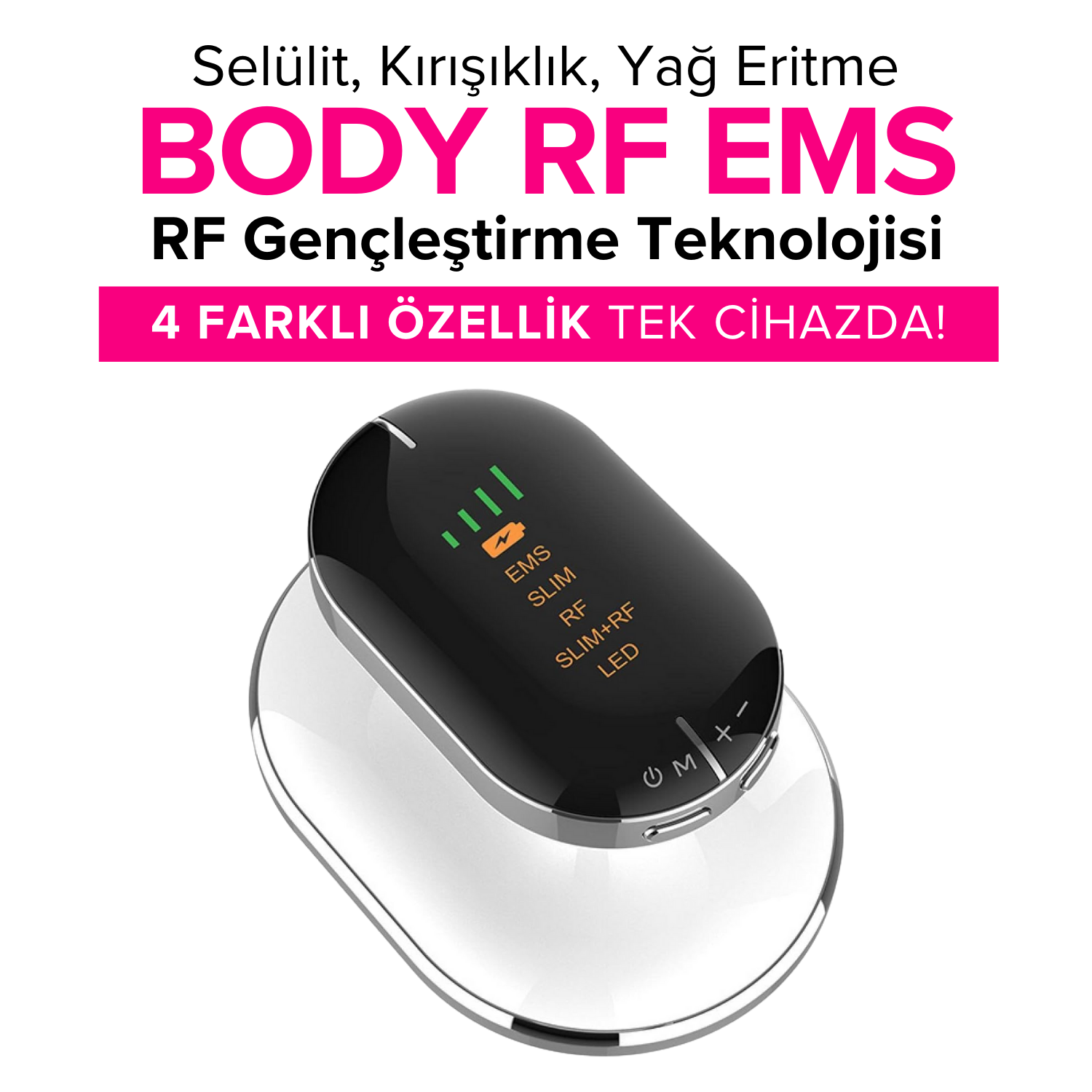 Body EMS RF Selülit Giderici ve Sıkılaştırıcı Vücut Masaj Cihazı